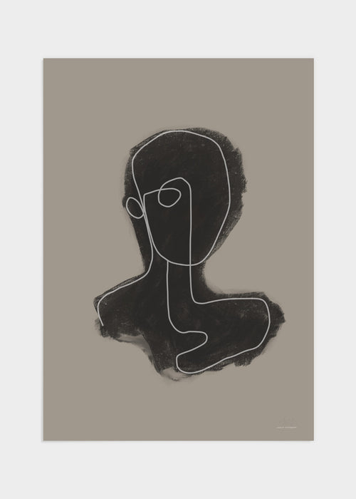 Human portrait poster