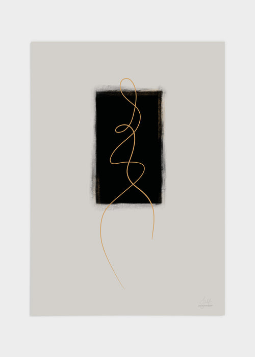 Orange flow poster