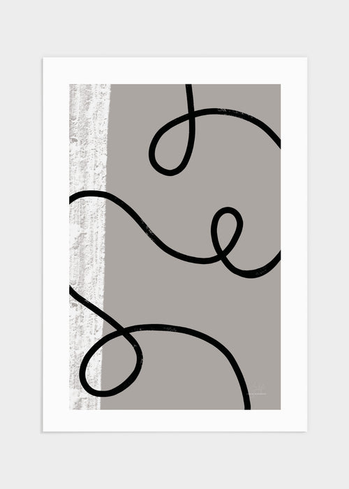 Black flow poster