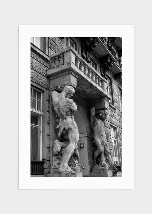 Naked statue poster