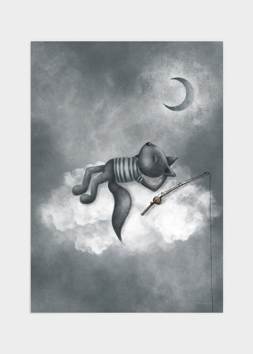 Sleeping wolf poster