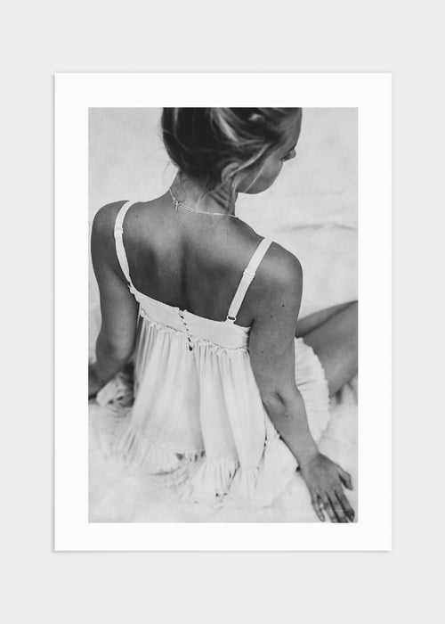 Woman in dress poster