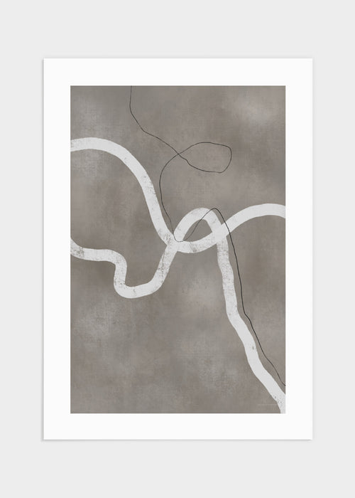 Beige digital art poster
