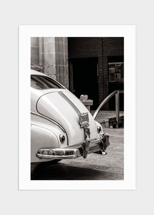 Retro pontiac car poster