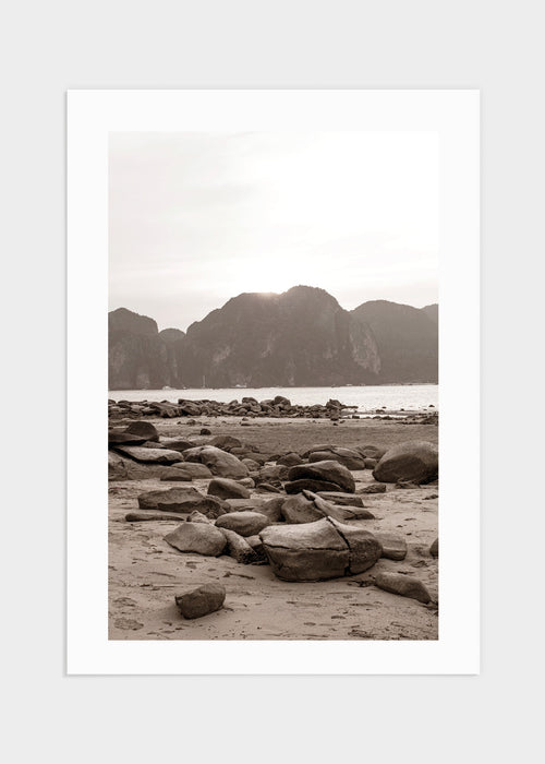 Ocean sunset poster