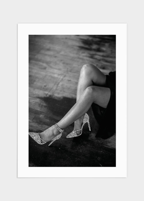 Glitter heels poster
