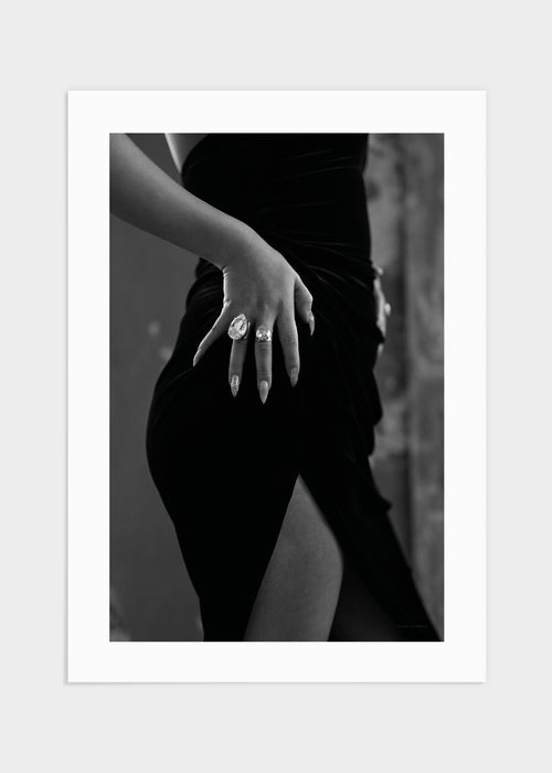 Dressed up b&w poster