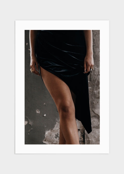 Black dress poster