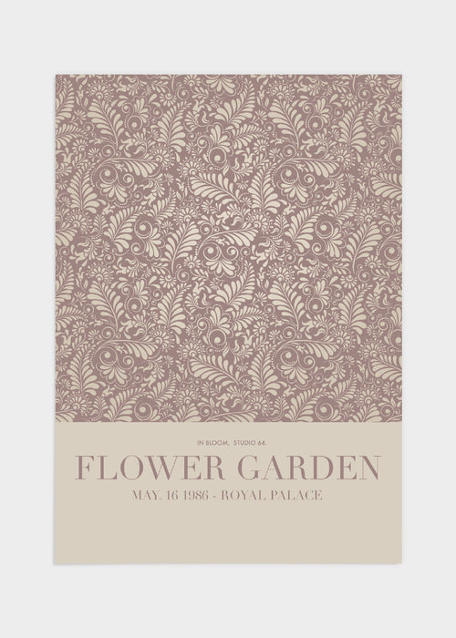Flower garden poster