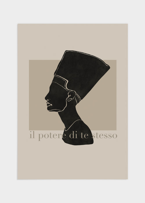 Silhouette portrait poster