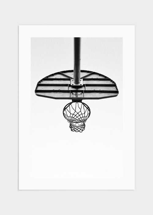 Basketball hoop poster