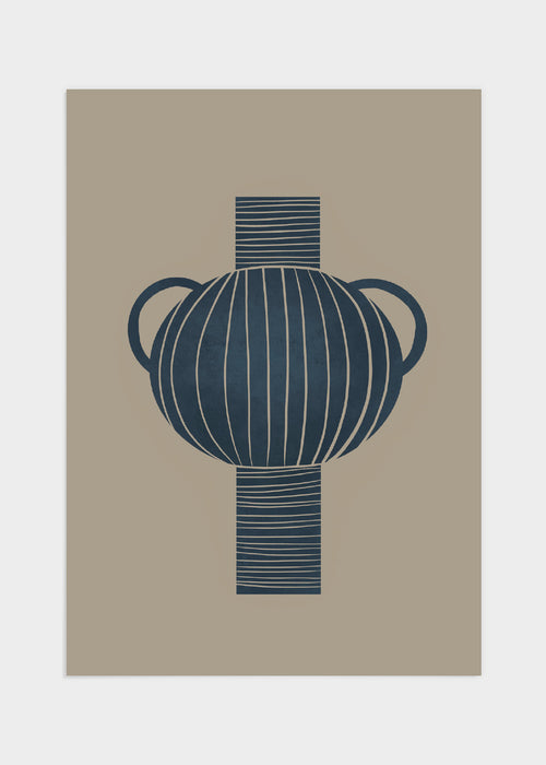 Blue vase poster