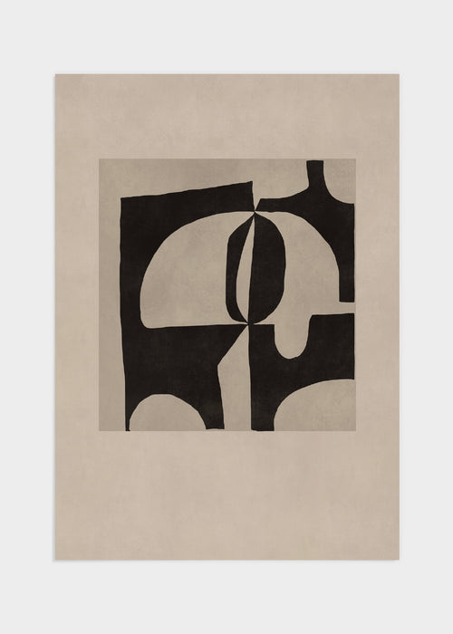 Black graphic poster