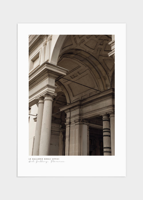 Art gallery in Florence poster