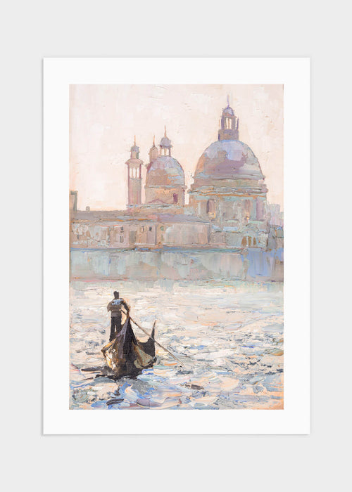 Boat in Venice poster
