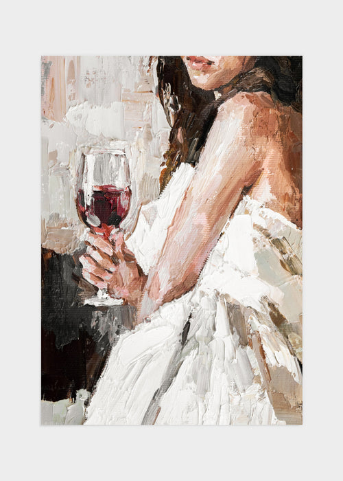 Wine in bed poster