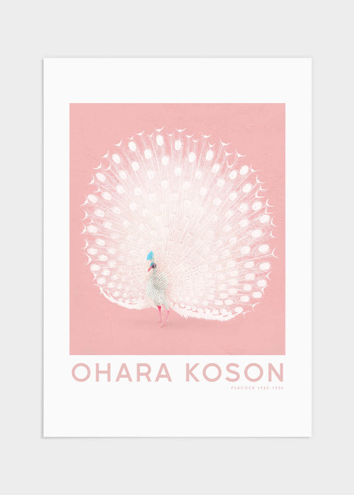 Ohara koson peacock poster