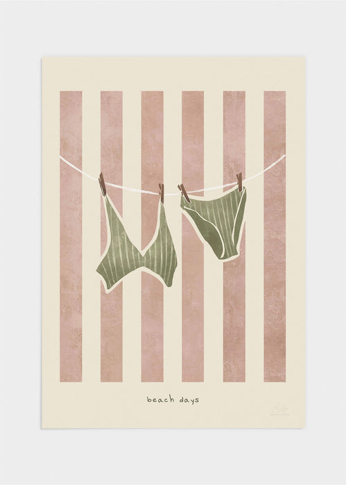 Beach days poster