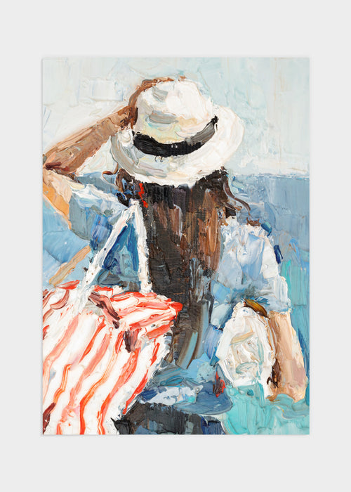 Let's go to the beach poster
