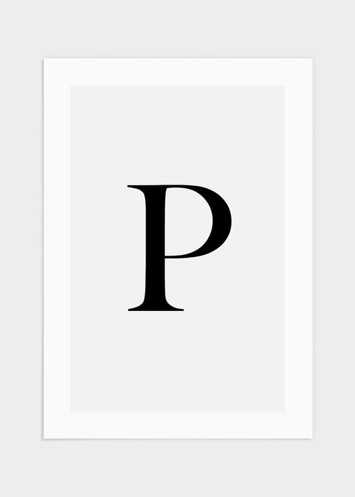 P poster
