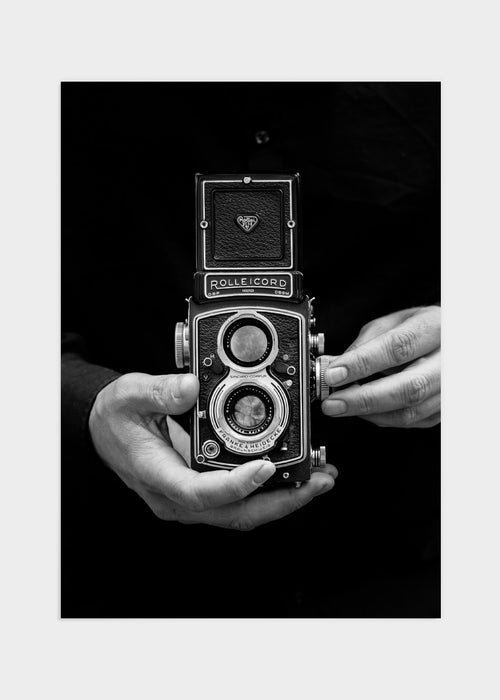 Retro camera poster