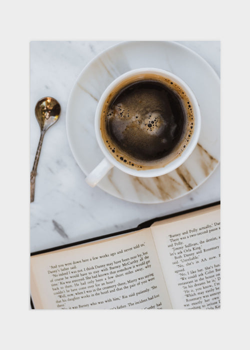 Black coffee poster
