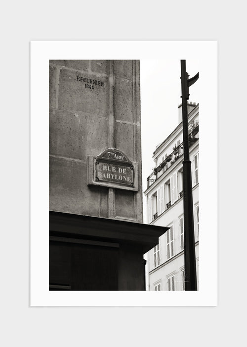 Rue de babylone poster