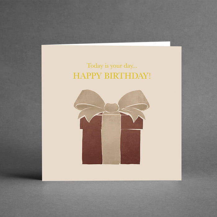Happy birthday! (guldfolierat) - Gratulationskort