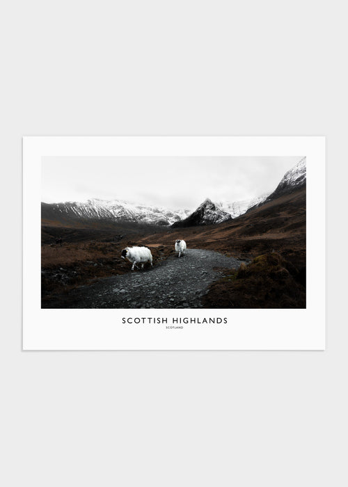 Scottish highlands 2 poster