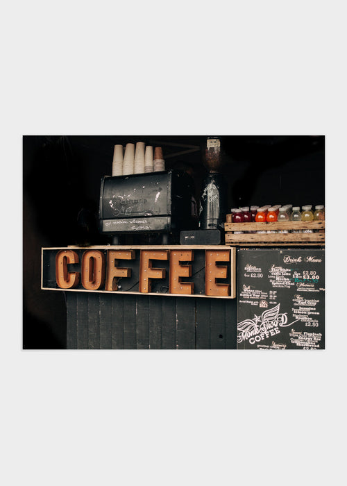 Coffee sign poster