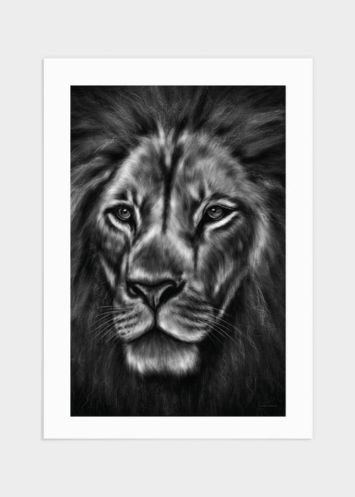 Lion portrait poster