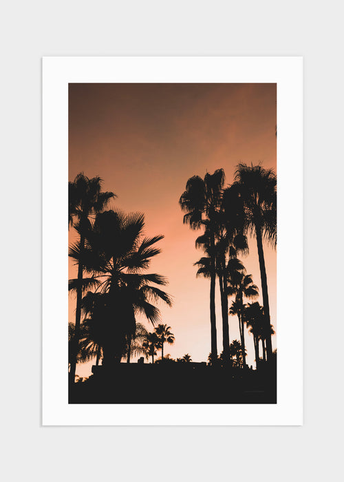 Marbella sunset poster