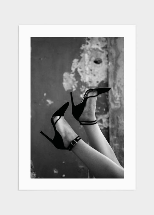 Black high heels poster