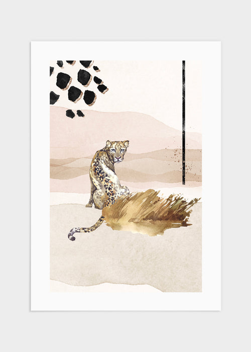 Gepard illustraton poster