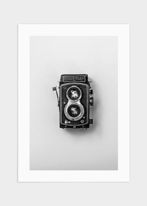 Rolleiflex retro camera poster