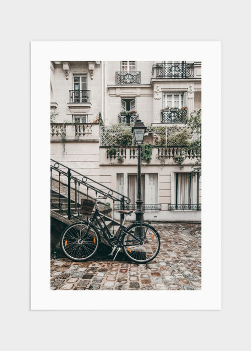 Bicycle & staircase poster