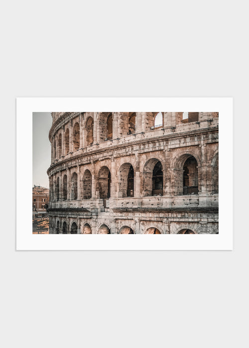 Colosseum close up poster