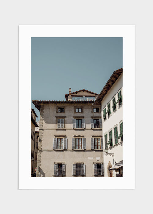 Buildings in Florence poster