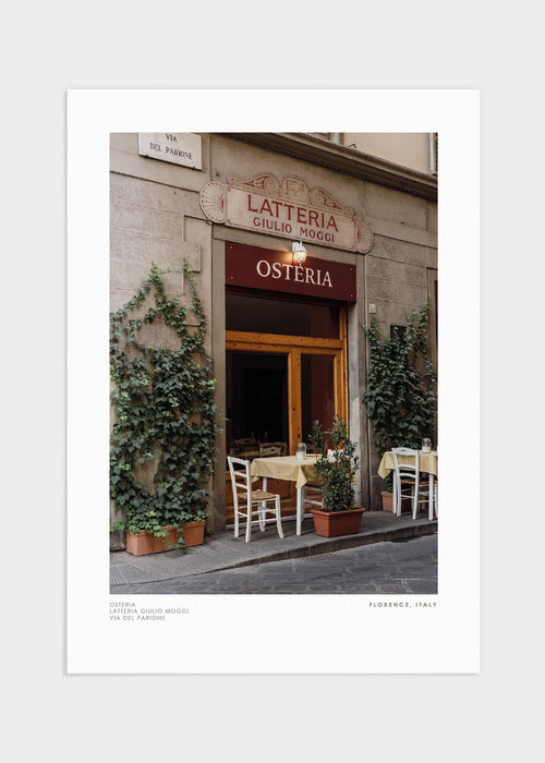 Osteria, Florence poster