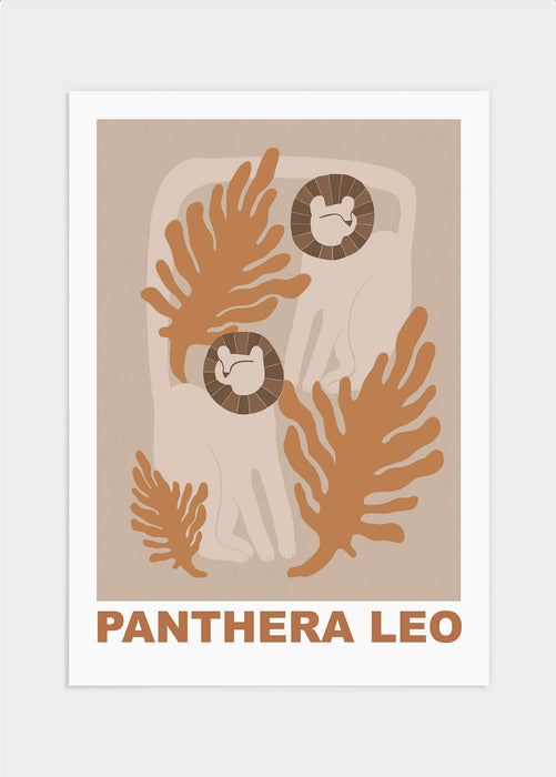 Panthera leo poster