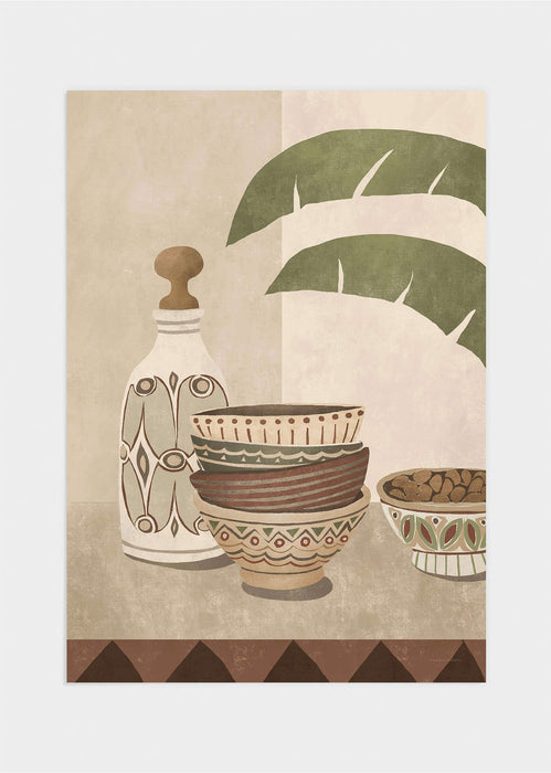 Moroccan bowls poster