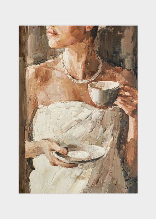 Drinking coffee poster