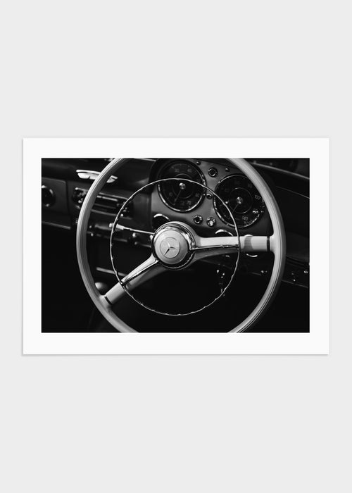 Steering wheel poster