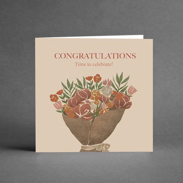 Congratulations, time to celebrate! - Gratulationskort